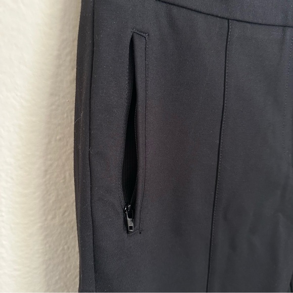 Betabrand Black Cigarette Slim Zip Ankle Ponte Knit Pants Size Medium - Picture 7 of 12